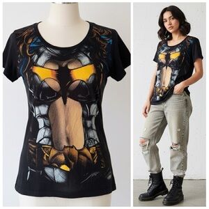 Lady Toon Comic Cat Woman Graphic Tee Rare Black XL Y2K VTG Streetwear Comicon